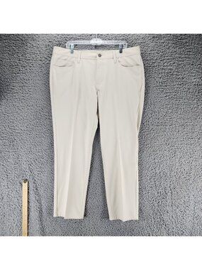 J. Hilburn Pants Mens 40x28 SLL Tan Mid Rise Slim Fit